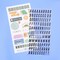 American Crafts Coast-to-Coast Thickers Stickers 245/Pkg-Alpha